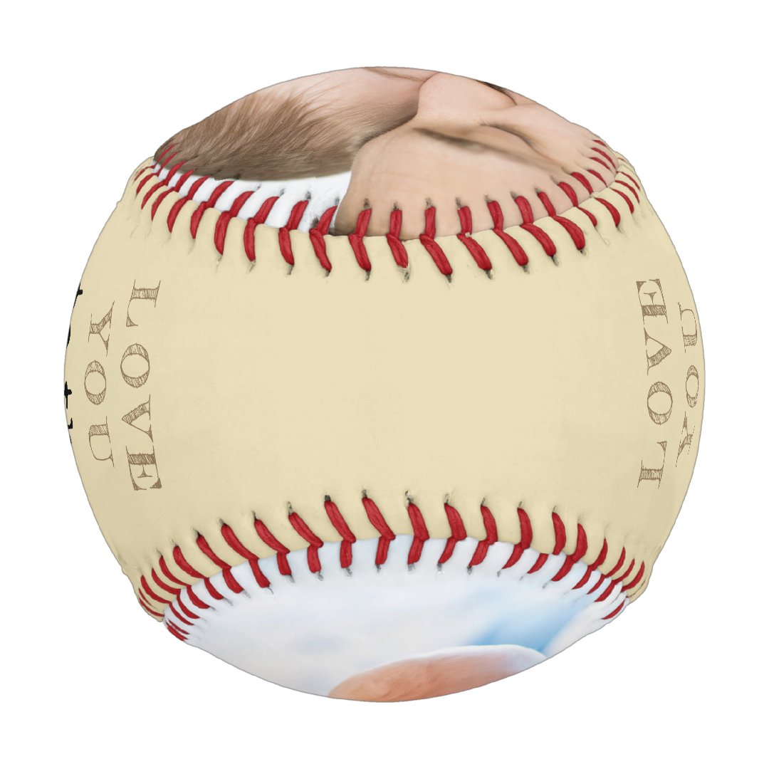 Love you to the Outfield and Back - Custom Photo Baseball