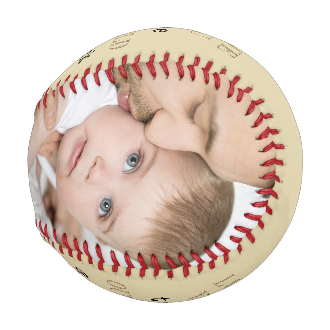 Love you to the Outfield and Back - Custom Photo Baseball