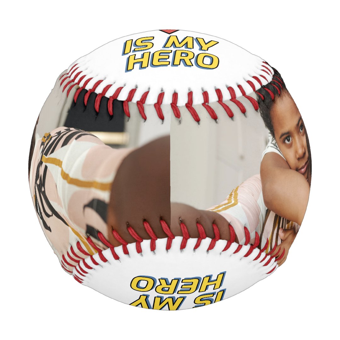 Happy Fathers Day My Dad Is My Hero Baseball