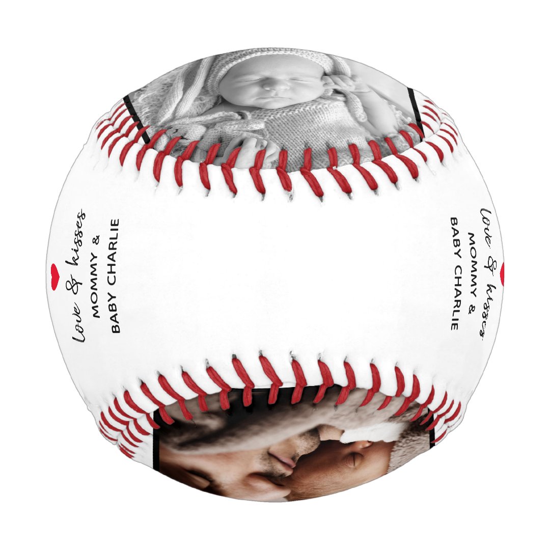 Simple First Father's Day Picture Collage | Daddy Baseball