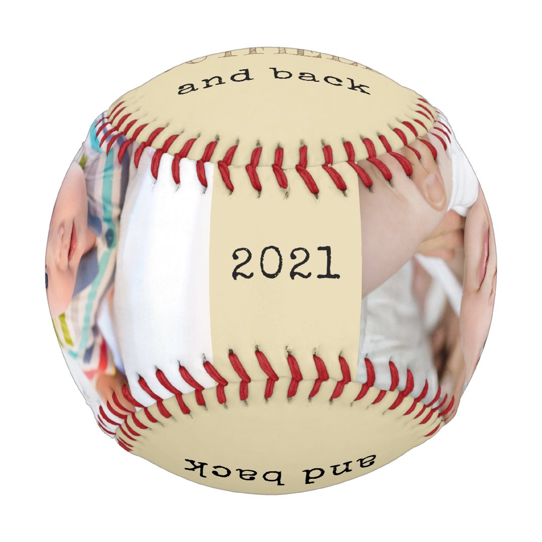 Love you to the Outfield and Back - Custom Photo Baseball