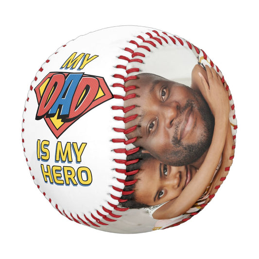 Happy Fathers Day My Dad Is My Hero Baseball