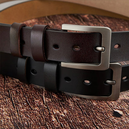 Forget Father's Day We Love You Every Day - Personalized Engraved Leather Belt