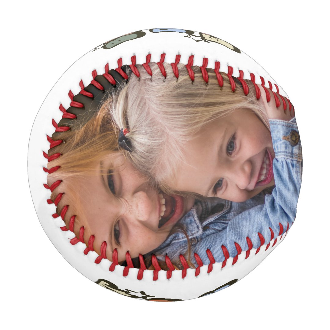 Retro Best Dad Ever 2 Photo Baseball